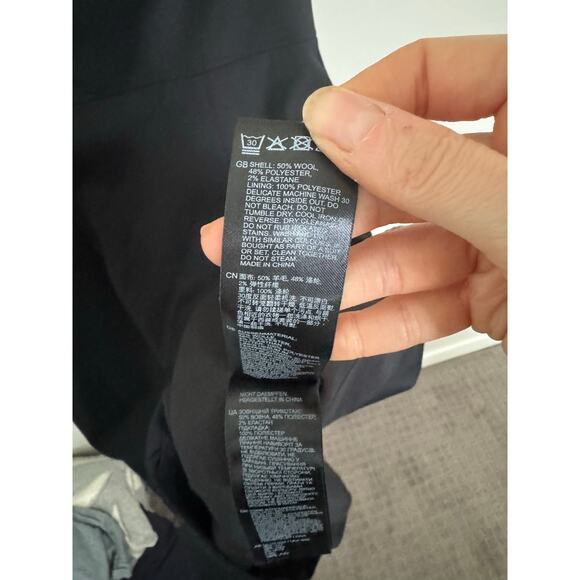 NWOT Women’s Reiss Haisley Tailored Dress in Black SZ 4 - Picture 6 of 8